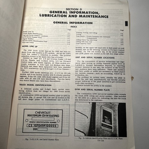 Vintage OEM 1969 Chevrolet Truck Chassis Overhaul Shop Service Manual ST 133-69 - Picture 8 of 10