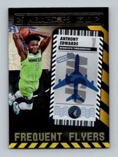 2021-22 PANINI NBA HOOPS ANTHONY EDWARDS FREQUENT FLYER HOLO GOLD Timberwolves