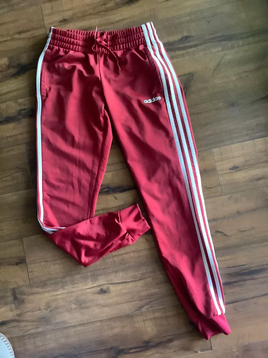 Women Adidas Red Joggers Xs