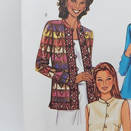 Butterick 3927 Misses' Jacket, Vest, Or Shirt Top Sewing Pattern Size 6-10 Uncut - Picture 2 of 9