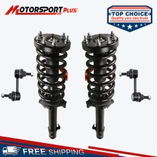 Set(4) Front Struts w/ Coil Springs & Sway Bar Link For 2008-2012 Honda Accord