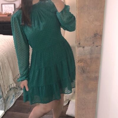 Trixxi green boho dress size XLarge