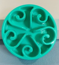 SLOW FEED INTERACTIVE BOWL FOR DOGS SLOW FEEDING HEALTHY DIET TEAL