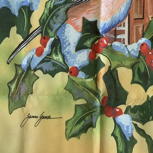 Vintage 25” x 36” Yard Garden Flag Chickadees Janene Grende One Sided - Picture 4 of 6