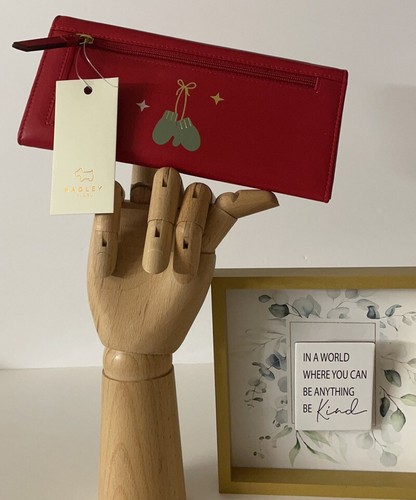 ๐ผ๐ฆ Radley London ๐ผ๐ฆ Sparkle Skate Large Red Leather Card Wallet ๐ผ D14 - Picture 2 of 7