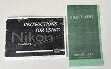 Nikon M Camera Instruction Manual Reprint w/instructions for using Nikkor Lens
