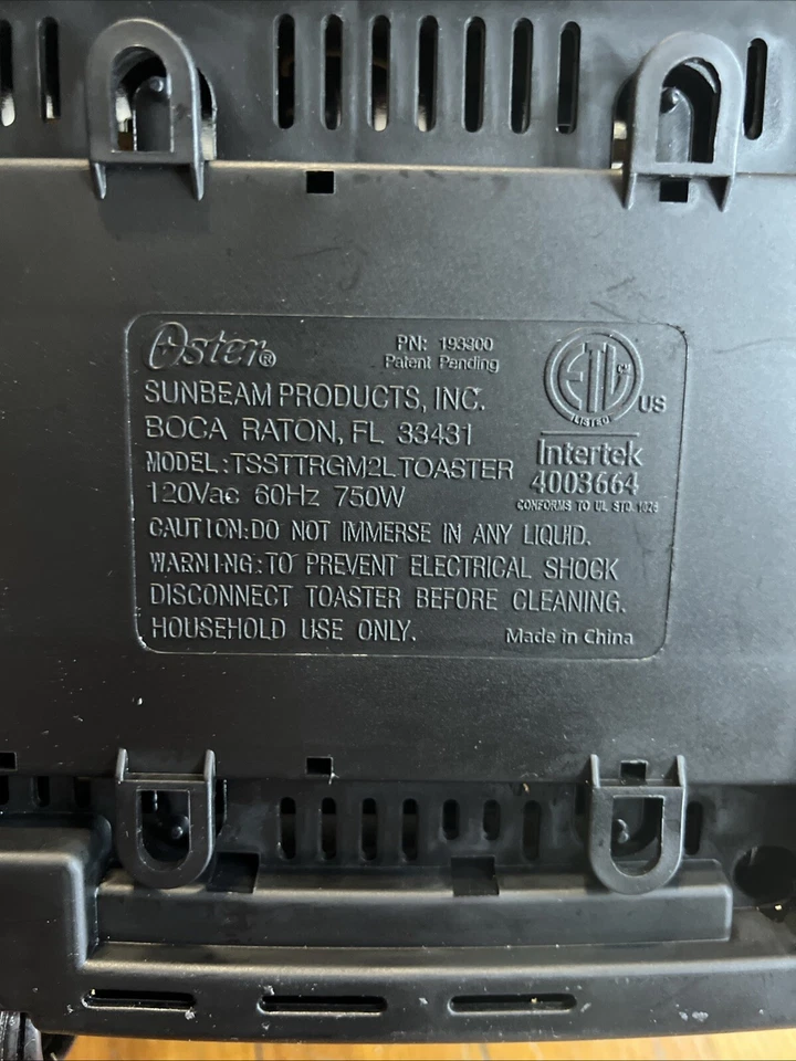 Oster Sunbeam TSSTTRGM2L Tostadora Pop Up Acero Inoxidable 2 Rebanadas Bagel Congelado Foto 4 de 4