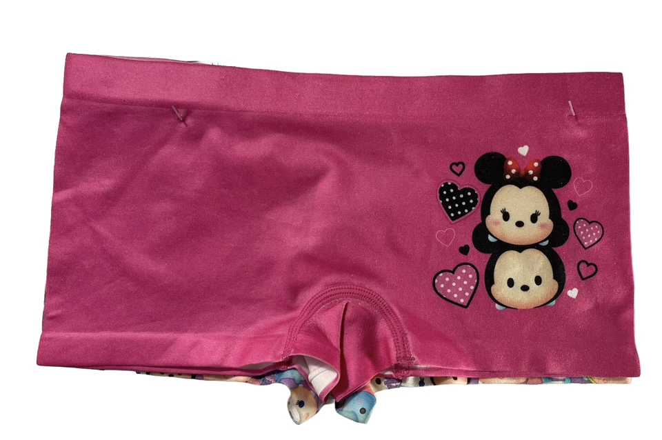 Disney Tsum Tsum Niñas Talla 8 Mediana Sin Costuras Paquete de 2 Dibujos Animados Ropa Interior Nuevo Foto 2 de 4