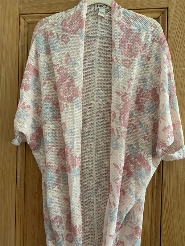 Women’s (S) Knit Floral Wrap, Cardigan, Travel, Layering,  Mudd