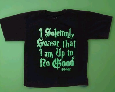 Harry Potter  'Up To No Good' Glow in the Dark Kids Sz. S 6/7 Ships Free! $14.14