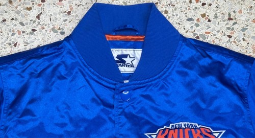 Starter NBA New York Knicks Vtg Rare Satin Bomber Jacket Size Small - Picture 5 of 12