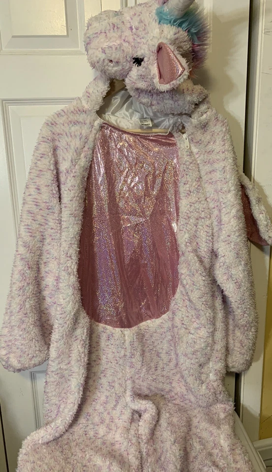 Disfraz de mascota unicornio adulto talla L multicolor Foto 3 de 4