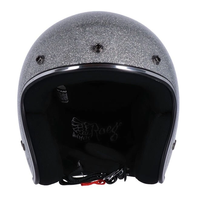 Casco jet Roeg disco ball silver ECE-R22.06 omologato, approved helmet fibra - Immagine 3 di 4