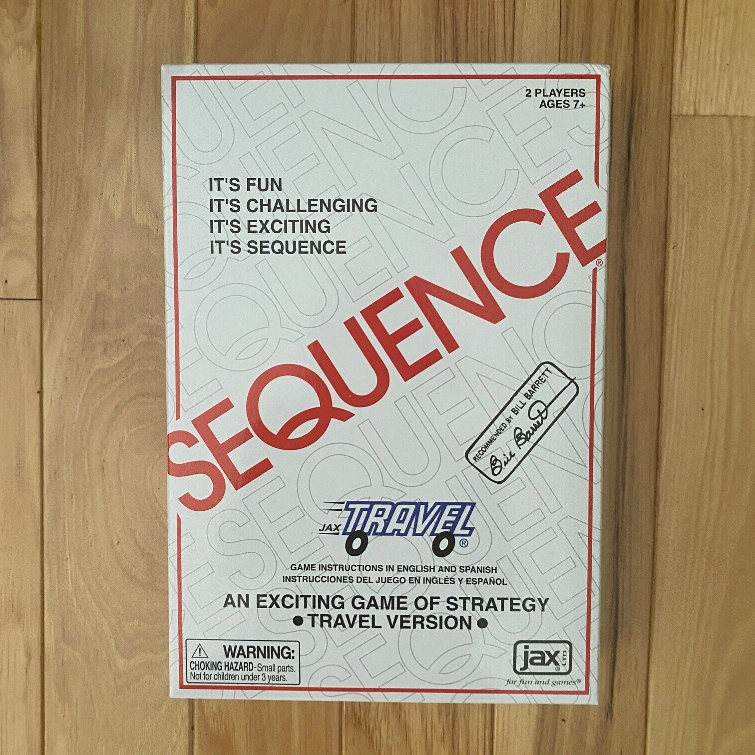 Sequence Jax Travel-Strategy Game-Instructions Bilingual-2 Players-7+ yrs.  | eBay