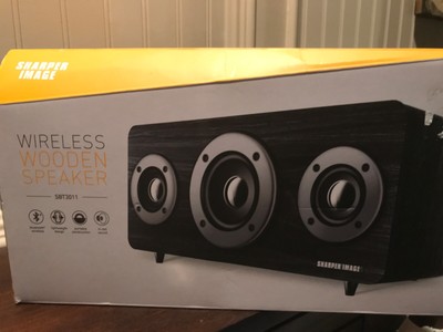 sharper image wireless wooden speaker sbt3011