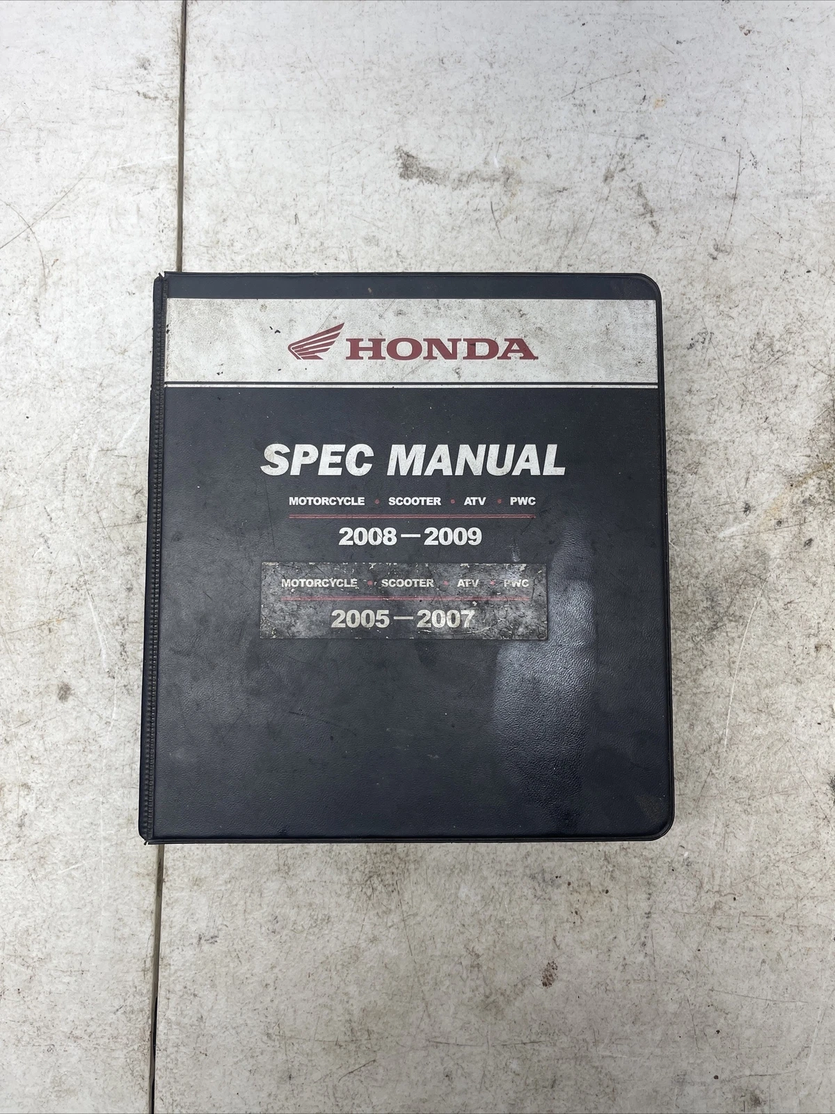 Honda Spec Manual 2005-2007, 2008-2009 Motorcycle Scooter ATV PWC