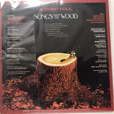 rare ROCK POP CD sleeve JETHRO TULL Songs From The Wood Velvet green Whistler