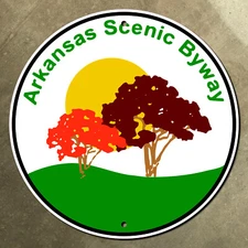Arkansas Scenic Byway highway marker road sign route shield 12"