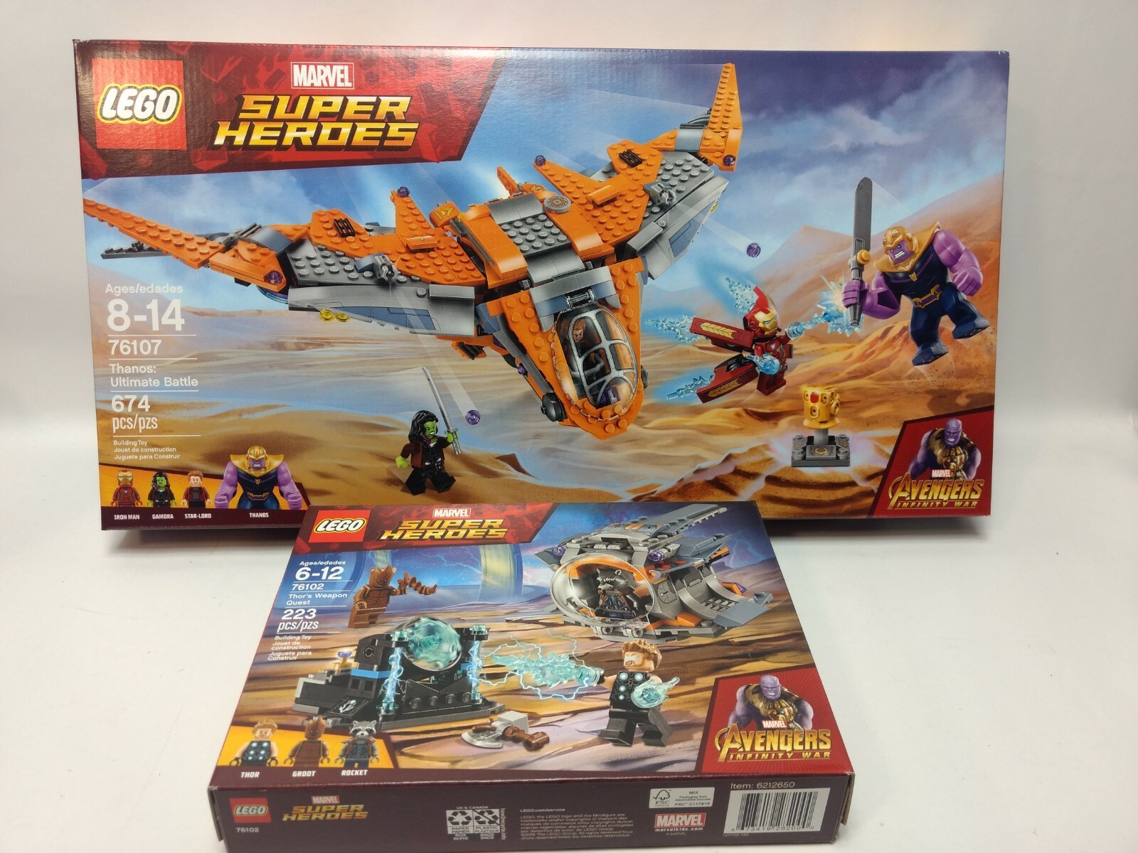 lego 76107 and 76102