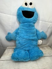 Cookie Monster Decoration Pillow Blue Sesame Street 22 X 9 X 3