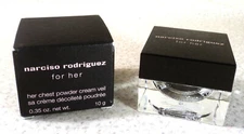 Narciso Rodriguez for Her Chest Powder Cream Veil Sample - 0.35 oz. -Boxed