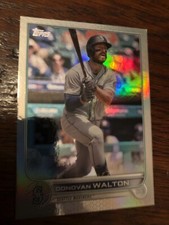 2022 Topps Update Rainbow Foil Donovan Walton Seattle Mariners US242