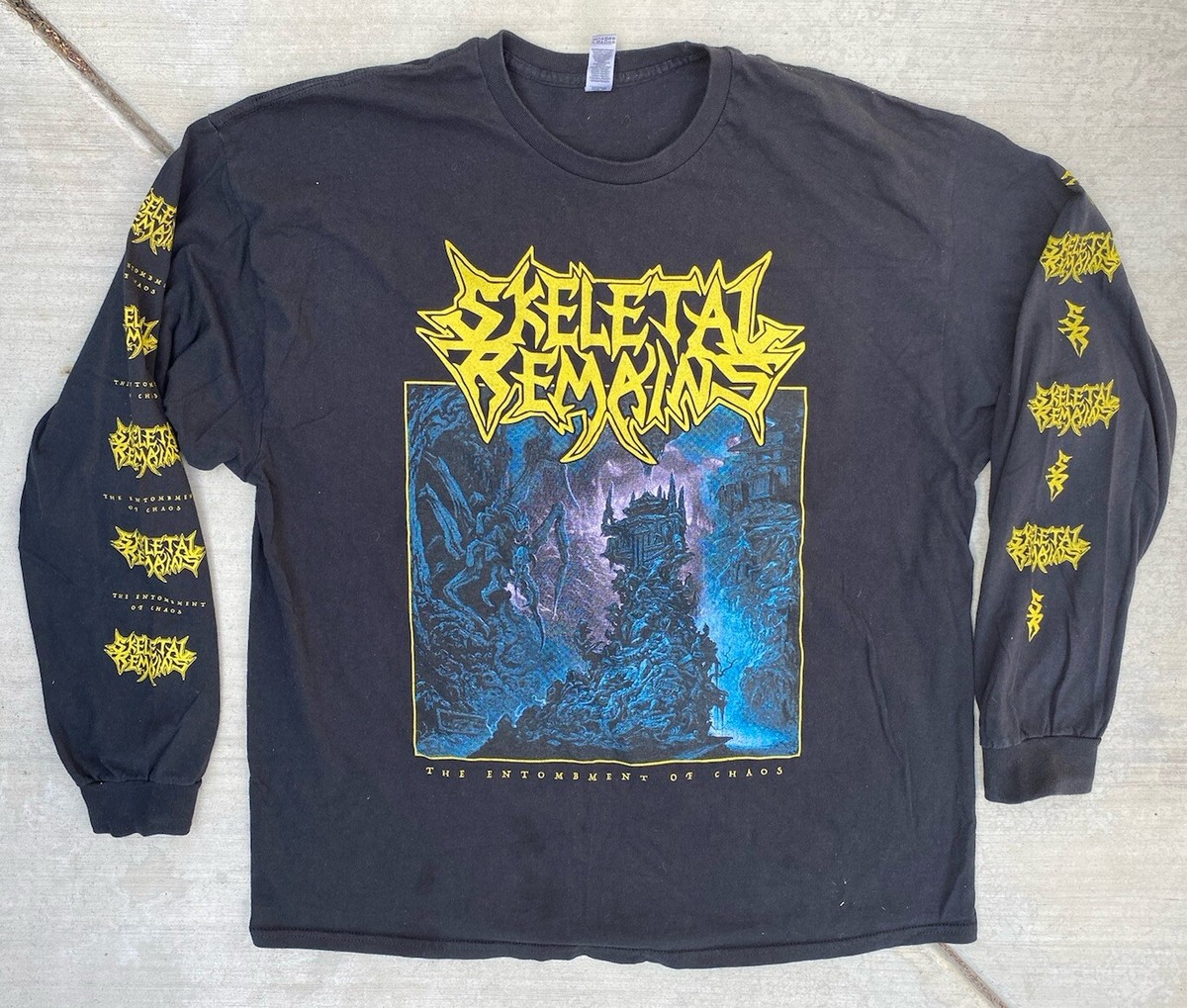 Skeletal Remains The Entombment Of Chaos Long Sleeve T Shirt Skeletal Remains The Entombment Of Chaos Long Sleeve T Shirt