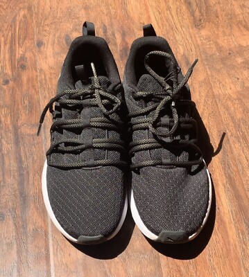 Puma Ladies' Prowl Knit Soft foam Optimal ComfortSneakerShoes Black Gold, Size 9