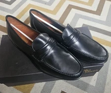 Allen Edmonds 49010 Bergamo Black Strap Leather Loafers New Men’s  Size 10 D 