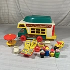 Vintage 1970s Fisher Price Play Family Camper Little People 90% Complete #994