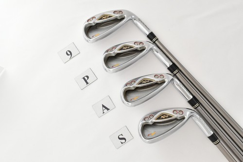 8Pcs TaylorMade r7 XR Iron Set 5-6-7-8-9-PW-AW-SW REAX 50 Stiff RH Golf Clubs - Picture 6 of 16
