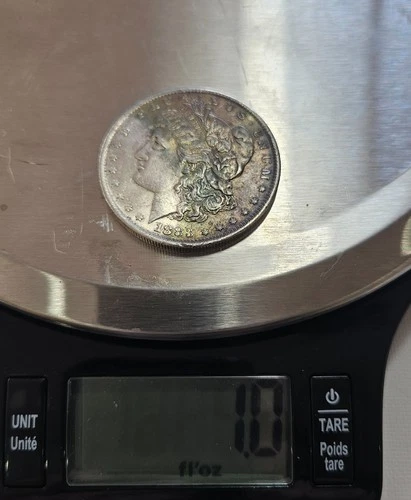 1883-O Morgan Silver Dollar AU Toned Obverse – Natural Color – New Orleans