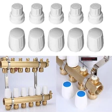 Radiator Valve 5pcs for Floor Heating Manifold M30x15 Manual Switch Parts