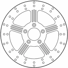 Moto-Master Brake Rotor - Front Right/Front Left - Adrian 110751-PU