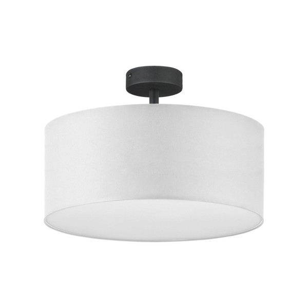 Deckenleuchte Yasa Weiß Chrom Stoff 4Xe27 Ø40Cm Blendarm Wohnzimmer Flur Lampe-image