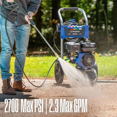 #ad 2700 PSI 2.3 GPM Gas Powered Axial Cam Pump Cold Water Pressure Washer with S... $344.13
