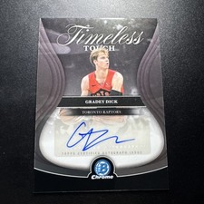 2025-26 Bowman Basketball Grades Dick #TTA-GD Timeless Touch Auto Insert RAPTORS