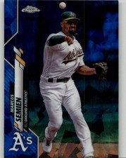 2020 Topps Chrome Sapphire Edition Marcus Semien #366 Oakland Athletics