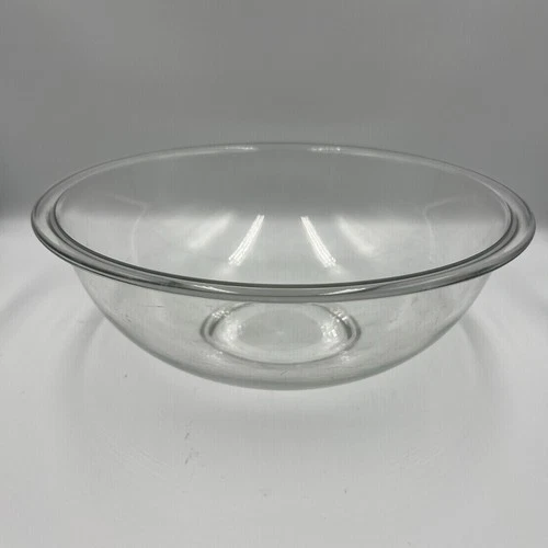Vintage Pyrex Large Mixing Bowl # 326 Clear Glass 4 Qt 3.8 L
