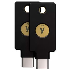 Yubico - YubiKey 5C NFC - Two-Factor authentication 2FA Security Key, Conne...