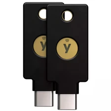 Yubico - YubiKey 5C NFC - Two-Factor authentication (2FA) Security Key, Conne...