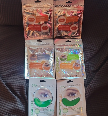 SpaScriptions Eye Mask Retinol Vitamin C Cucumber Cooling Brightening