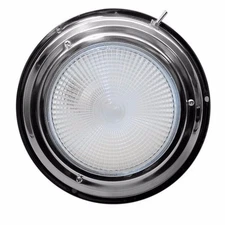 Marinco Guest Boat Dome Light 24014 | 12V 6 3/4 Inch Glass Stainless