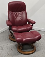 Ekornes Stressless Consul Leather Recliner Chair & Stool 2303268
