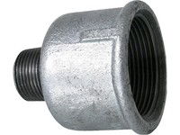 "Tempergussfitting Verzinkt Muffennippel Reduziert DN32 (1 1/4\")Xdn20 (3/4\")Igxag"