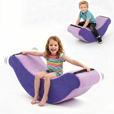 Silla sensorial para niños, diseño mecedor, balancín de compresión calmante para autismo AD