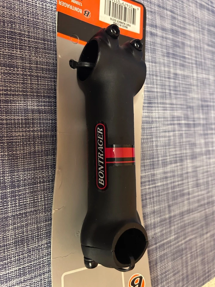 NEW Bontrager Bicycle Race ATB Stem 120mm Handlebar Stem 1 1/8" Black 25.4 - Image 2 of 4
