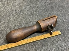 Rare Vintage Knife Sharpening Wooden Hand Vise 1-5/16 Jaws 