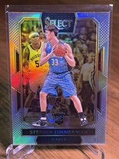STEPHEN ZIMMERMAN 2016-17 PANINI SELECT SILVER PRIZMS ROOKIE CARD #249. rookie card picture