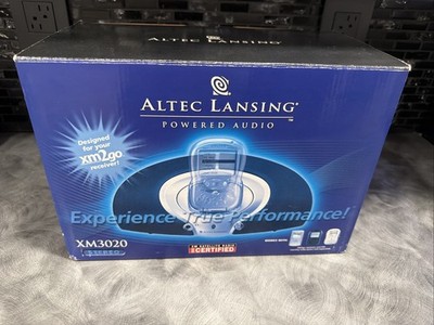 Altec Lansing XM3020 Docking Station Speaker System For XM Sirius Radio - NEW
